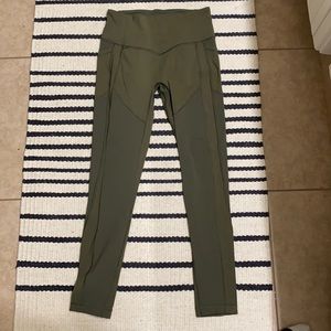 Army green leggings